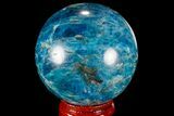 Bright Blue Apatite Sphere - Madagascar #78727-1